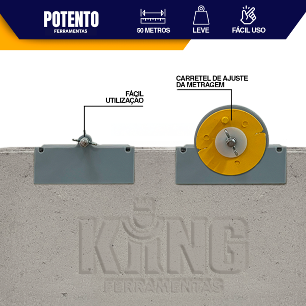 Alinhador Para Assentar Blocos Tijolos Gabarito Pedreiro Obras - Imagem 2