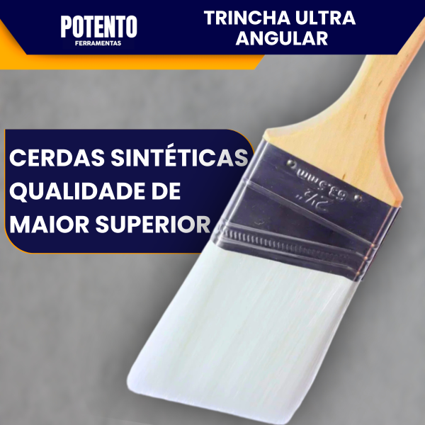 Trincha Angular 2.5 Polegadas Ultra Expert Profissional Para Pintura Precisa Corte Fino Acabamento - Imagem 3