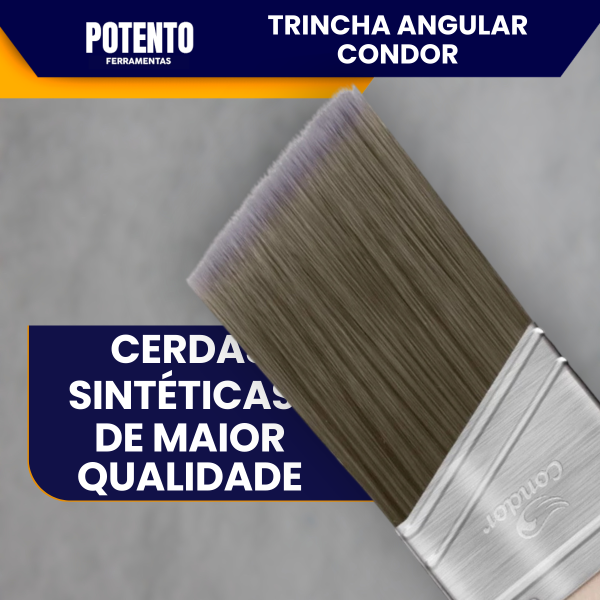 Trincha Angular 2" Condor 704 Profissional Acabamento Fino Condor - Imagem 5