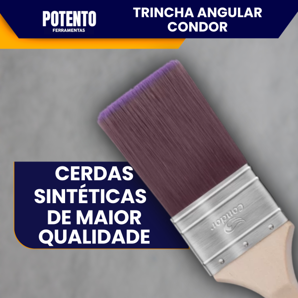 Trincha Reta 2" Condor 705 Cerdas Sintéticas Precisas Condor - Imagem 2