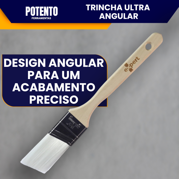 Trincha Angular 1.5 Polegadas Ultra Expert Profissional Para Pintura Precisa Corte Fino Acabamento - Imagem 7