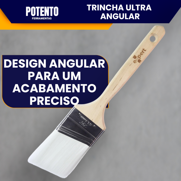 Trincha Angular 2.5 Polegadas Ultra Expert Profissional Para Pintura Precisa Corte Fino Acabamento - Imagem 7