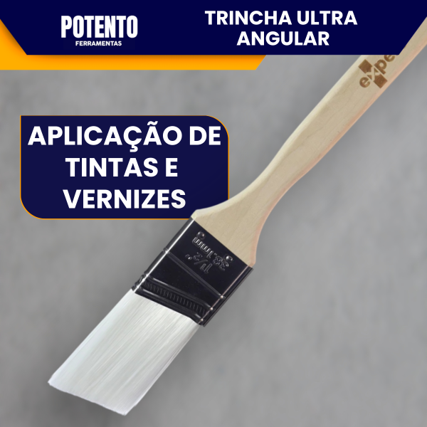 Trincha Angular 1.5 Polegadas Ultra Expert Profissional Para Pintura Precisa Corte Fino Acabamento - Imagem 5