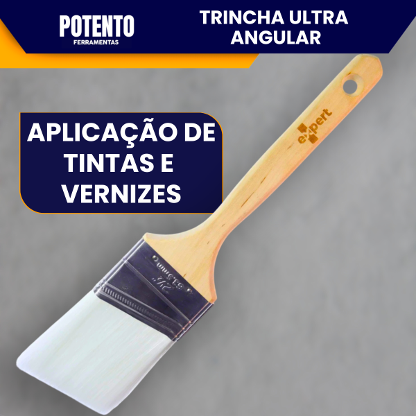 Trincha Angular 2.5 Polegadas Ultra Expert Profissional Para Pintura Precisa Corte Fino Acabamento - Imagem 5