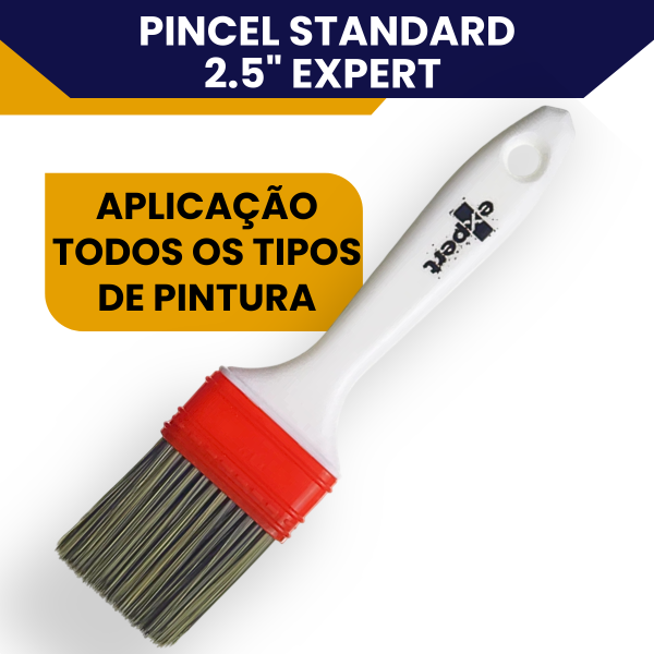 Trincha 2 Polegada Reta Standard Expert Para Pintura Acabamento Preciso Cerdas Sintéticas - Imagem 4