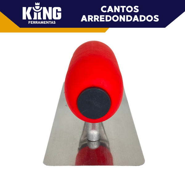 Desempenadeira De Aço Inox Para Efeito 20x8cm Como Cimento Queimado, Mármore, Marmorizado - Imagem 5