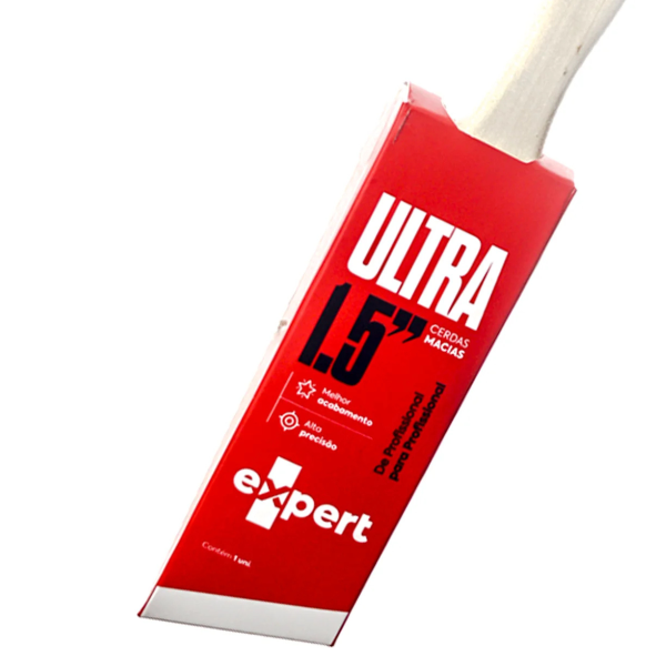 Trincha Angular 1.5 Polegadas Ultra Expert Profissional Para Pintura Precisa Corte Fino Acabamento - Imagem 8
