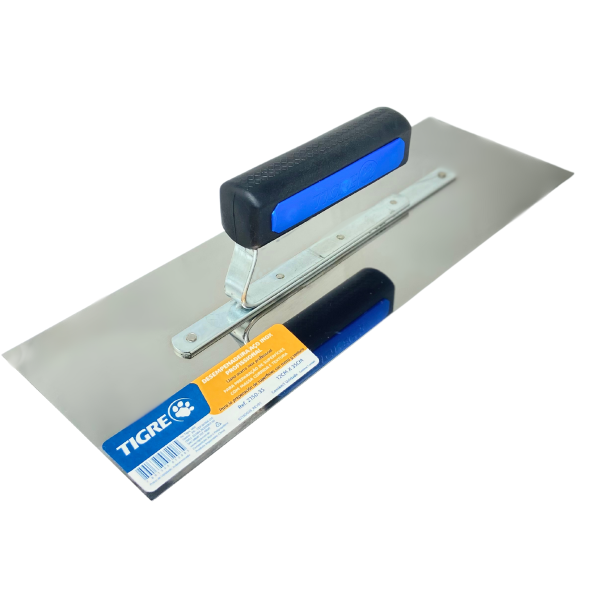 Desempenadeira De Aço Inox Para 35x12cm Cabo Aberto Tigre Como Massa Corrida, Rolada e Acrílica - Imagem 7
