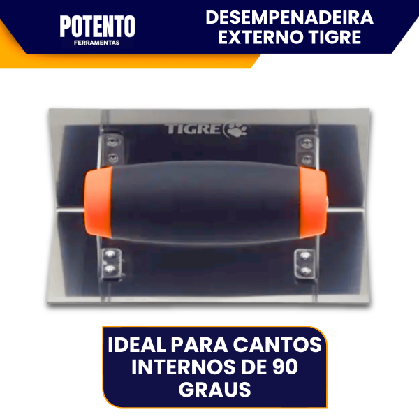 Desempenadeira De Aço Inox Tigre Para Quina Externo Quina Acabamento Perfeito - Imagem 5