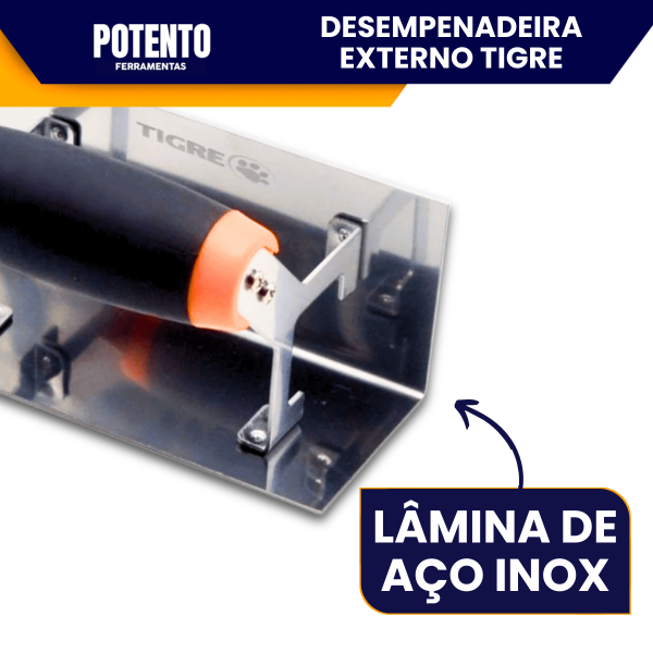Desempenadeira De Aço Inox Tigre Para Quina Externo Quina Acabamento Perfeito - Imagem 4
